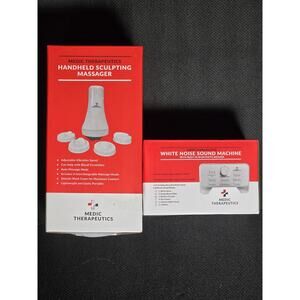 Medic Therapeutics Vibrating Portable Sculpting Massager &‎ White Noise NEW